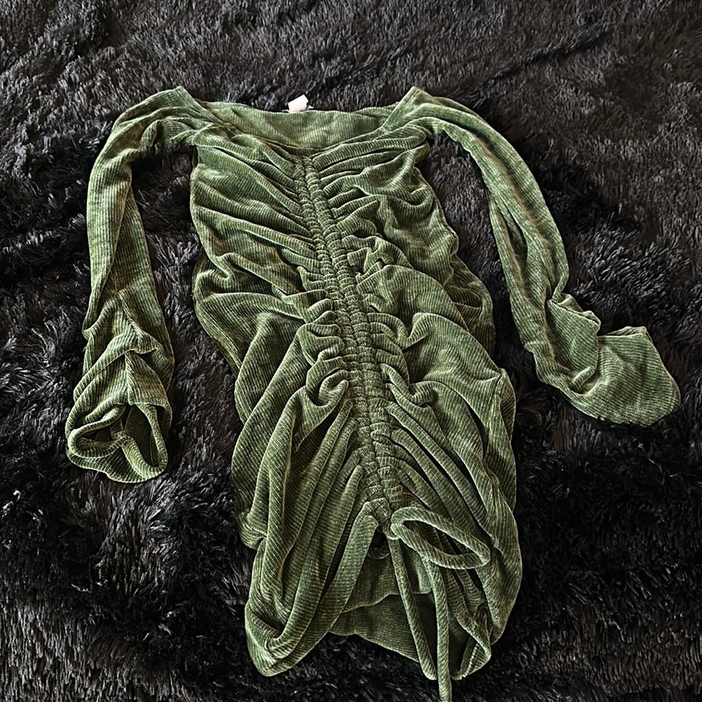 Miss Lola olive green dress size L